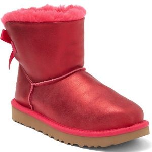 UGG Bailey Bow II Faux Shearling Bootie Size 7